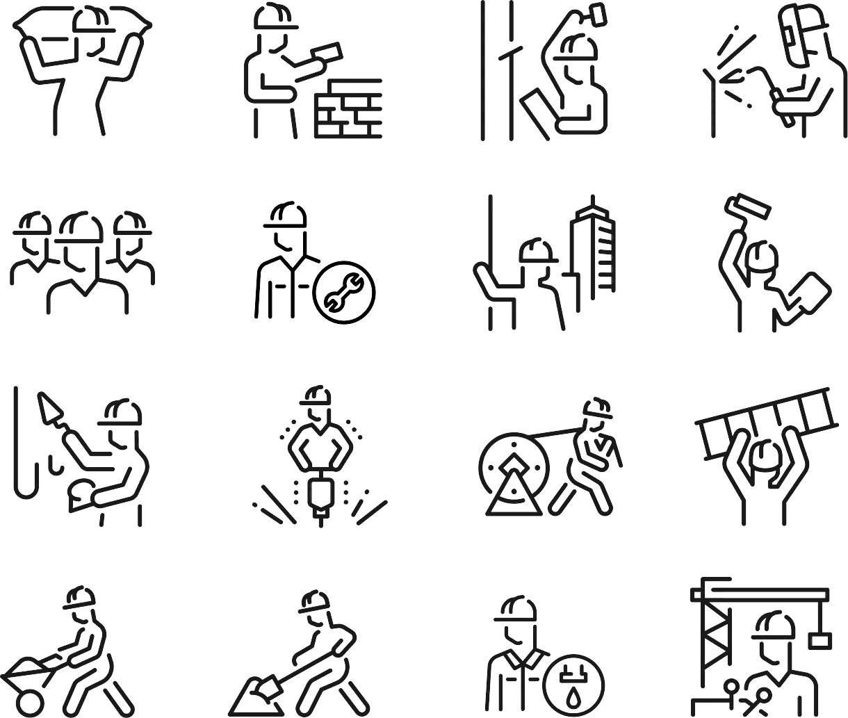 Safety in numbers icons